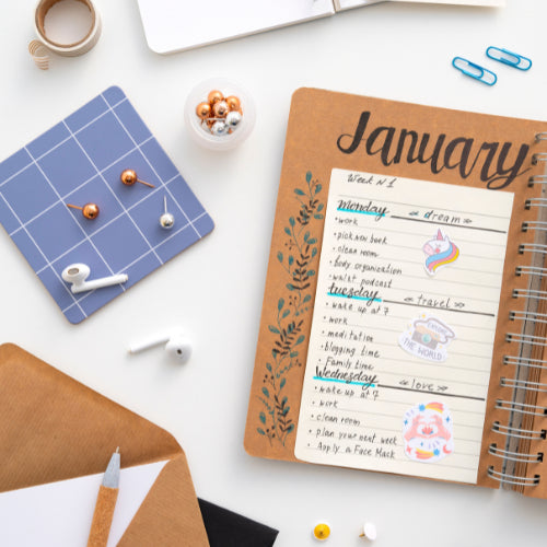 bullet journal vista mensual