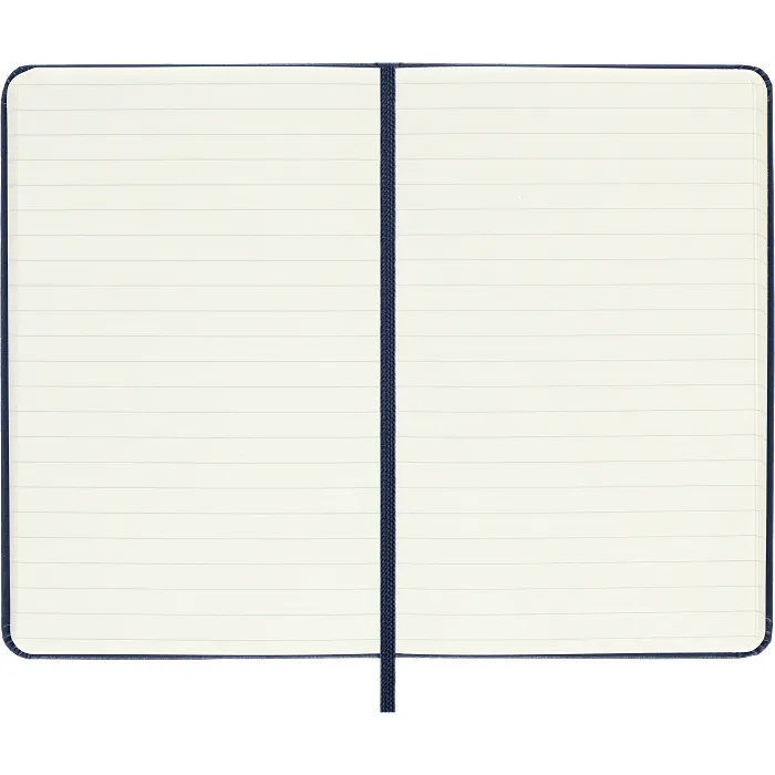 Libreta Clásica de Bolsillo Azul Zafiro Hoja Rayada Pasta Dura — Interior 2