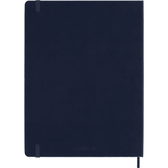 Libreta clásica extra grande azul zafiro hoja rayada pasta dura — 4a Forros