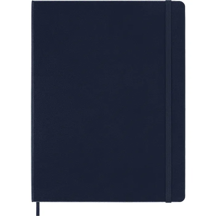 Libreta Clásica Extra Grande Azul Zafiro Hoja Rayada Pasta Dura