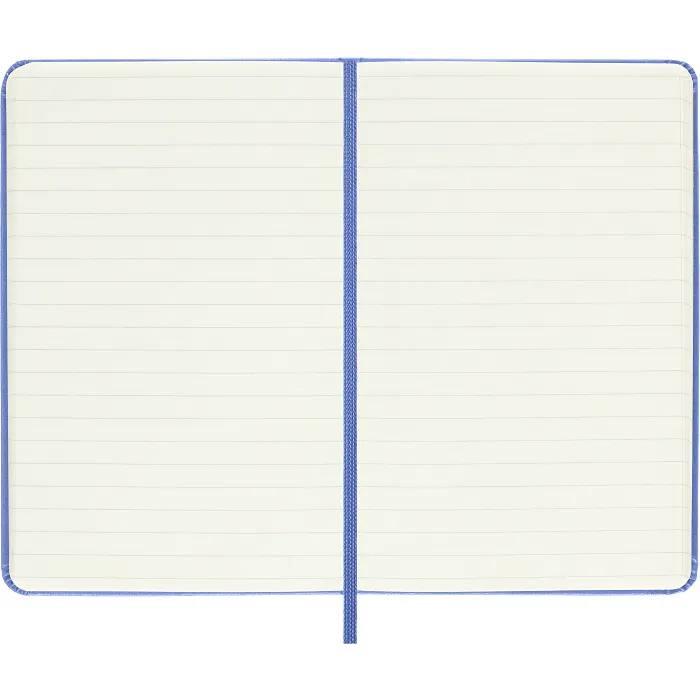 Libreta Clásica de Bolsillo Azul Hortensia Hoja Rayada Pasta Dura