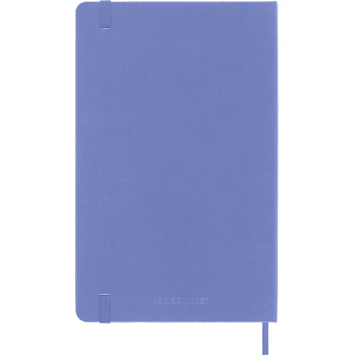 Libreta Clásica Grande Azul Hortensia Hoja Blanca Pasta Dura — 4a Forros