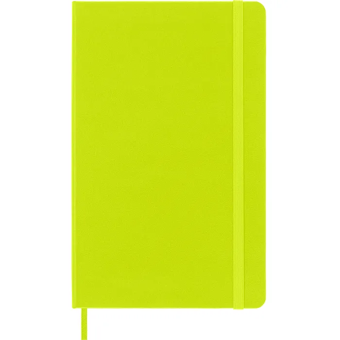 Libreta Clásica Grande Verde Limón Hoja Rayada Pasta Dura