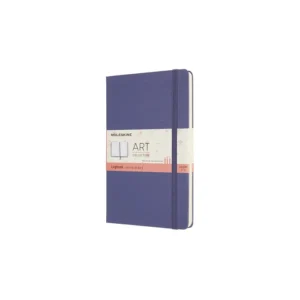Libreta LogBook Arte Violeta, Grande Con Hoja Punteada y Pasta Dura — Portada Plana