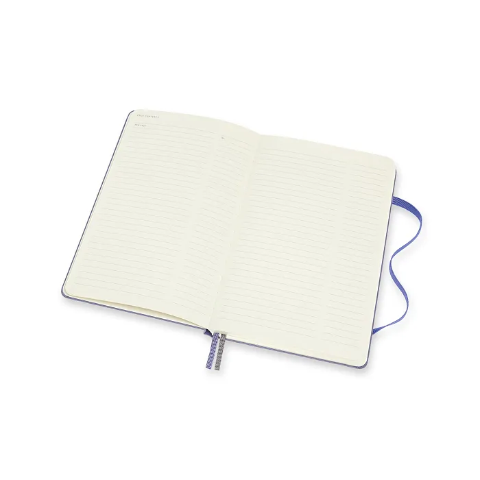 Libreta LogBook Arte Violeta, Grande Con Hoja Punteada y Pasta Dura