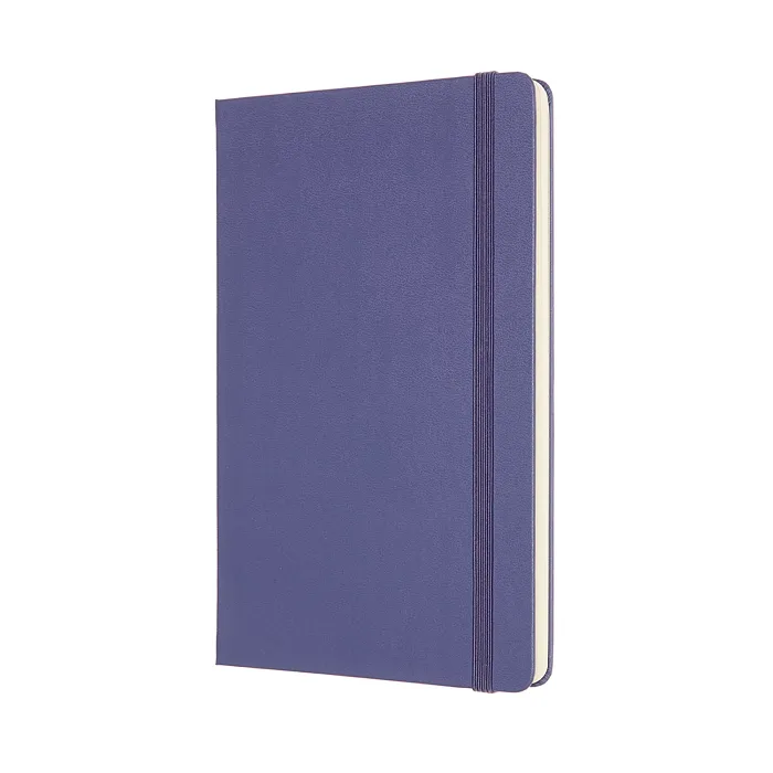 Libreta LogBook Arte Violeta, Grande Con Hoja Punteada y Pasta Dura