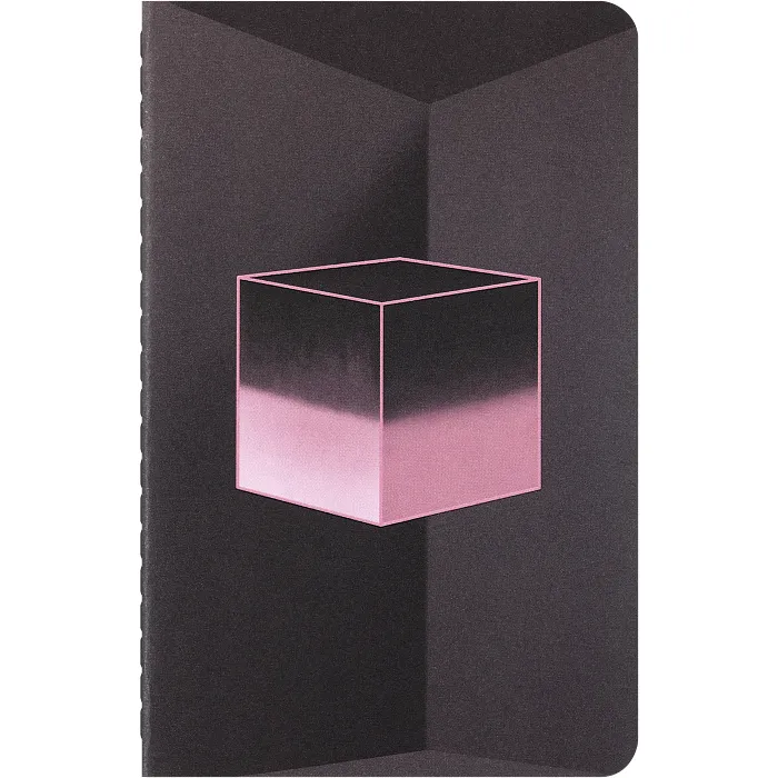 Libreta x BLACKPINK Edición Limitada, bolsillo, hojas lisas, negro y rosa (set de 4) — Interior 3