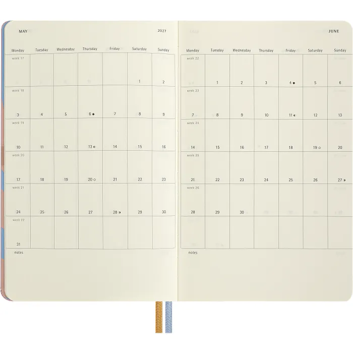 Agenda semanal Alicia en el País de las Maravillas de 12 meses 2027, tapa dura, grande, Alicia — Interior 6