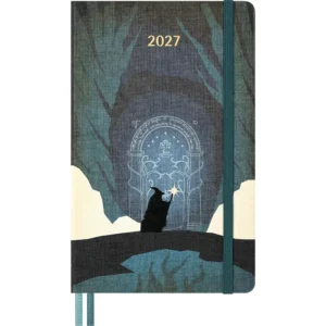 Agenda semanal El Señor de los Anillos de 12 meses 2027, tapa dura, grande, Gandalf — Portada Plana