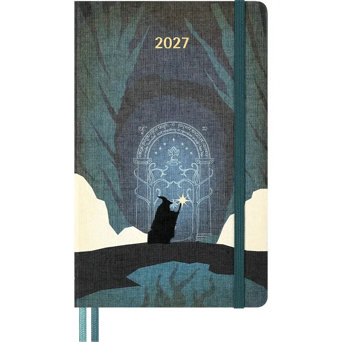 Agenda Semanal El Señor De Los Anillos De 12 Meses 2027, Tapa Dura, Grande, Gandalf