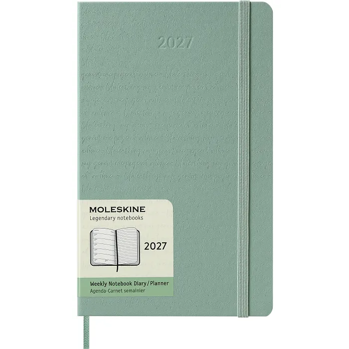 Agenda Semanal Clásica 12 Meses 2027, Tapa Dura, Grande, Verde Salvia — Interior 7