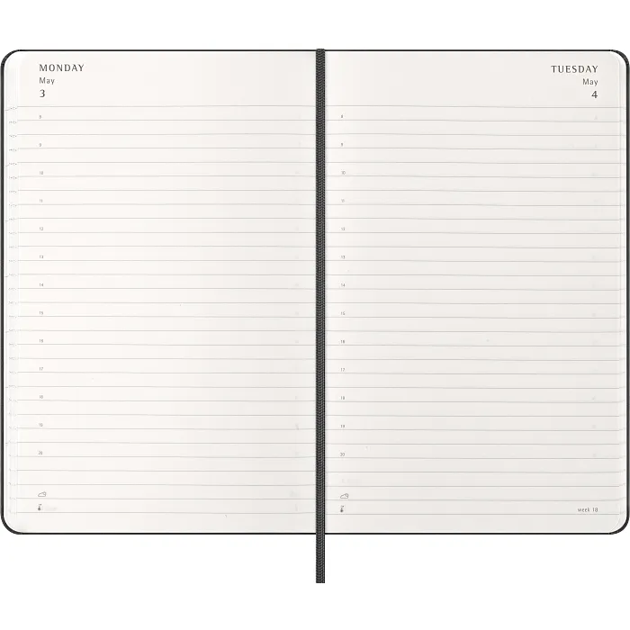 Agenda Diaria Clásica 12 Meses 2027, Tapa Dura, Grande, Negro — Interior 3