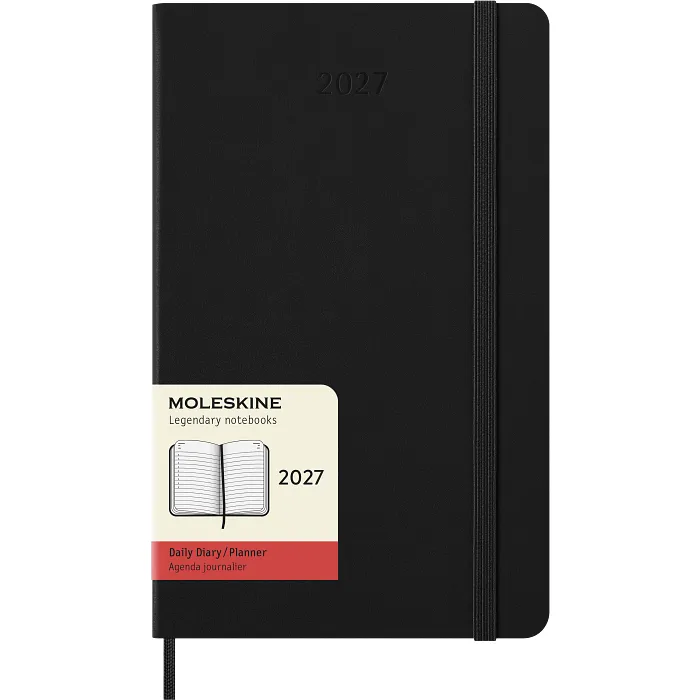Agenda Diaria Clásica 12 Meses 2027, Tapa Dura, Grande, Negro — Interior 7