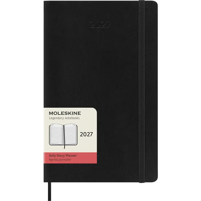 Agenda Diaria Clásica 12 Meses 2027, Tapa Suave, Grande, Negro — Interior 7