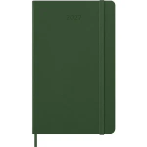 Agenda Semanal Clásica 12 Meses 2027, Tapa Dura, Grande, Verde Mirto — Portada Plana