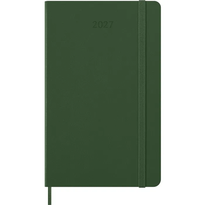 Agenda Diaria Clásica 12 Meses 2027, Tapa Dura, Grande, Verde Mirto