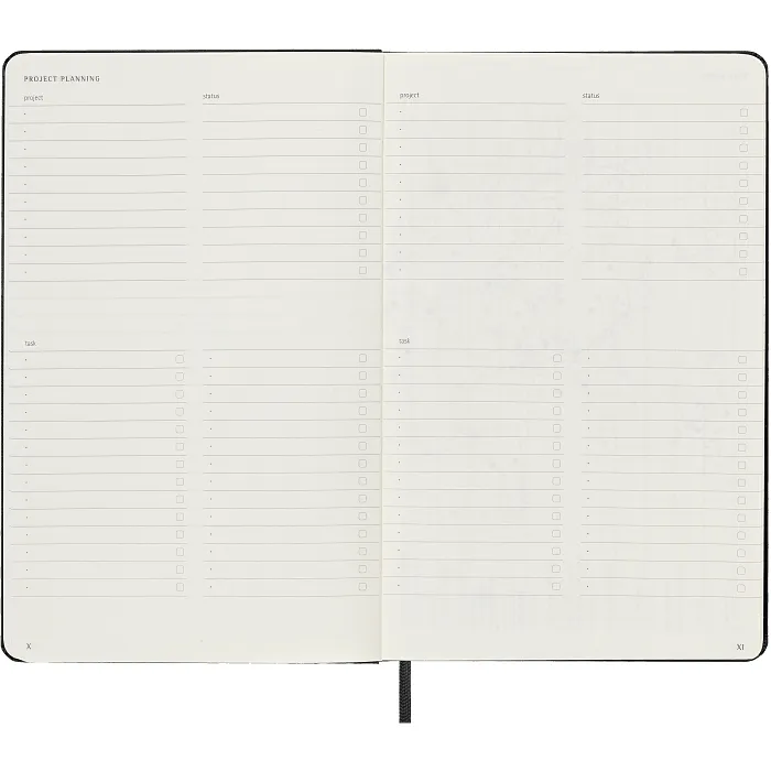 Libreta Profesional Grande Negra Pasta Dura
