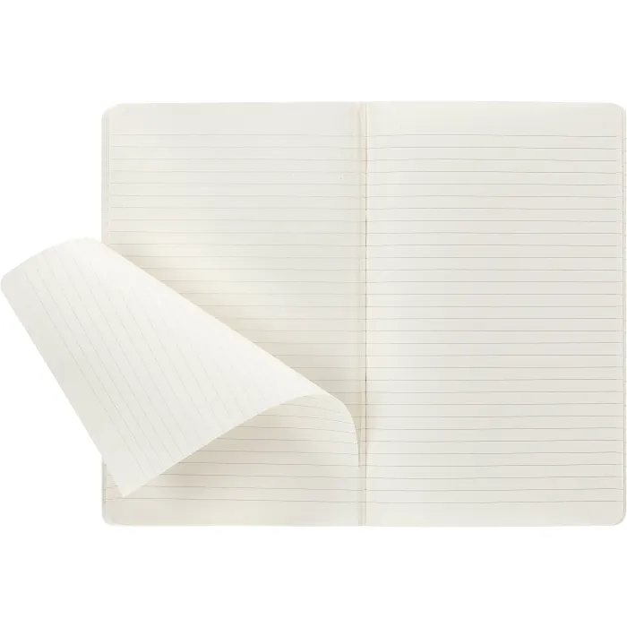 Set De 3 Libretas Grandes Azul Enérgico Hoja Rayada Pasta Suave