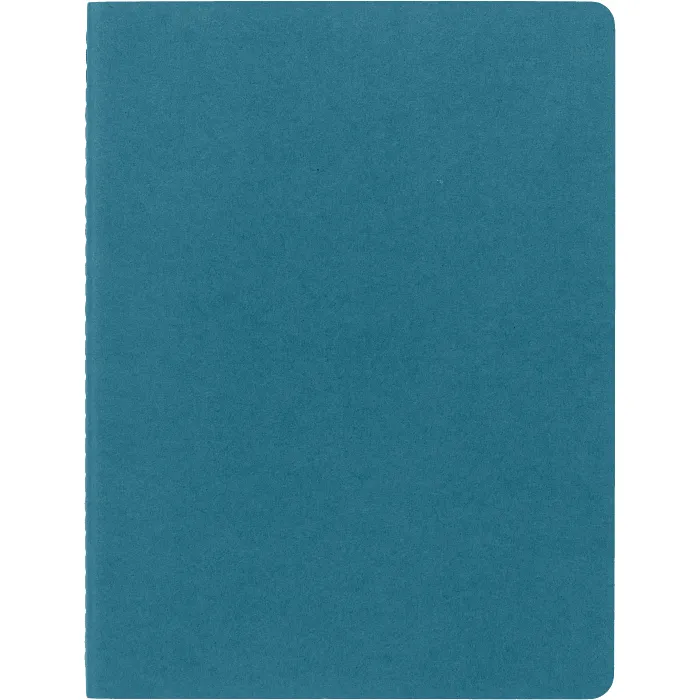 Set de 3 Libretas Extra Grandes Azul Enérgico Hoja Rayada Pasta Suave