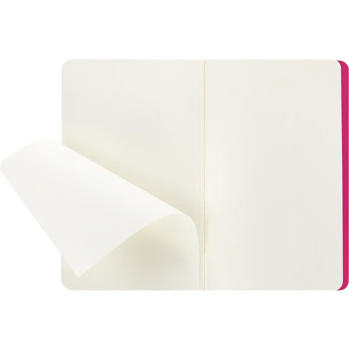Set De 3 Libretas Grandes Rosas Cinético Hoja Blanca Pasta Suave