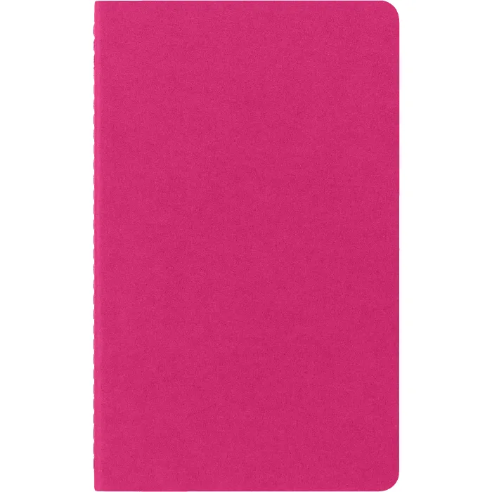 Set De 3 Libretas Grandes Rosas Cinético Hoja Blanca Pasta Suave