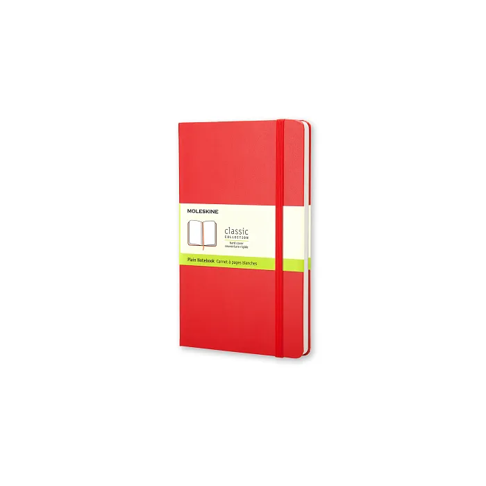 Libreta Clásica De Bolsillo Roja Hoja Blanca Pasta Dura