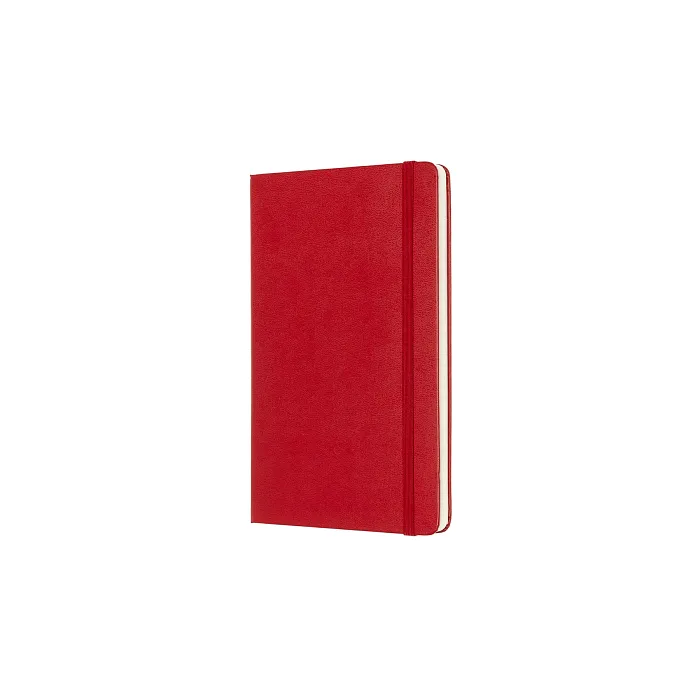 Libreta Clásica Grande Roja Hoja Rayada Pasta Dura
