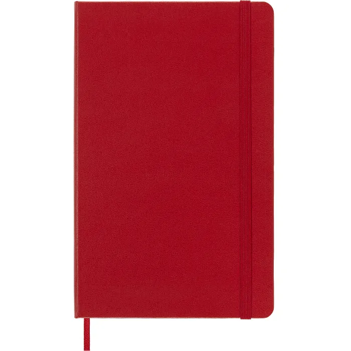 Libreta Clásica Grande Escarlata Hoja Blanca Pasta Dura