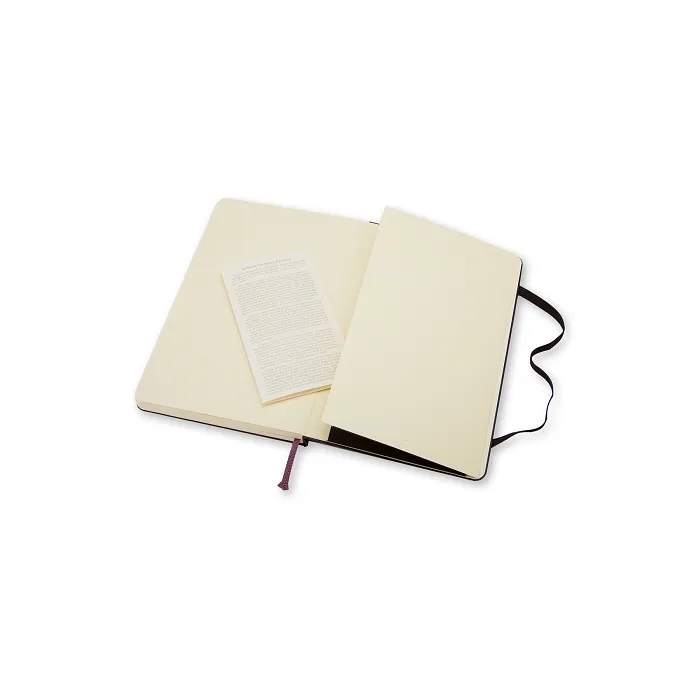 Libreta Clásica De Bolsillo Negra Hoja Rayada Pasta Dura — Interior 4