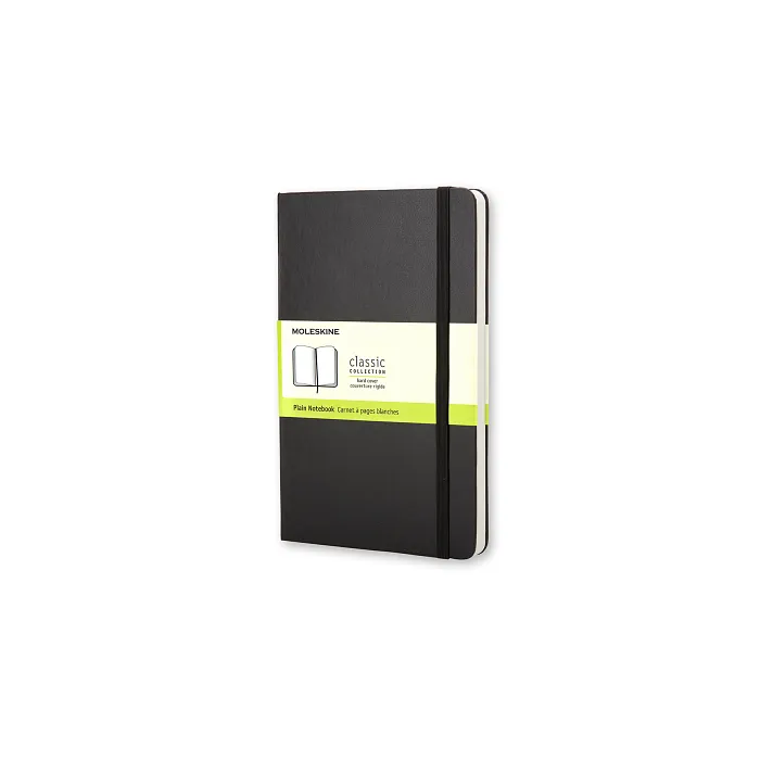 Libreta Clásica De Bolsillo Negra Hoja Rayada Pasta Dura