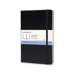Sketchbook Grande Negro Hoja Blanca Pasta Dura — Portada Plana