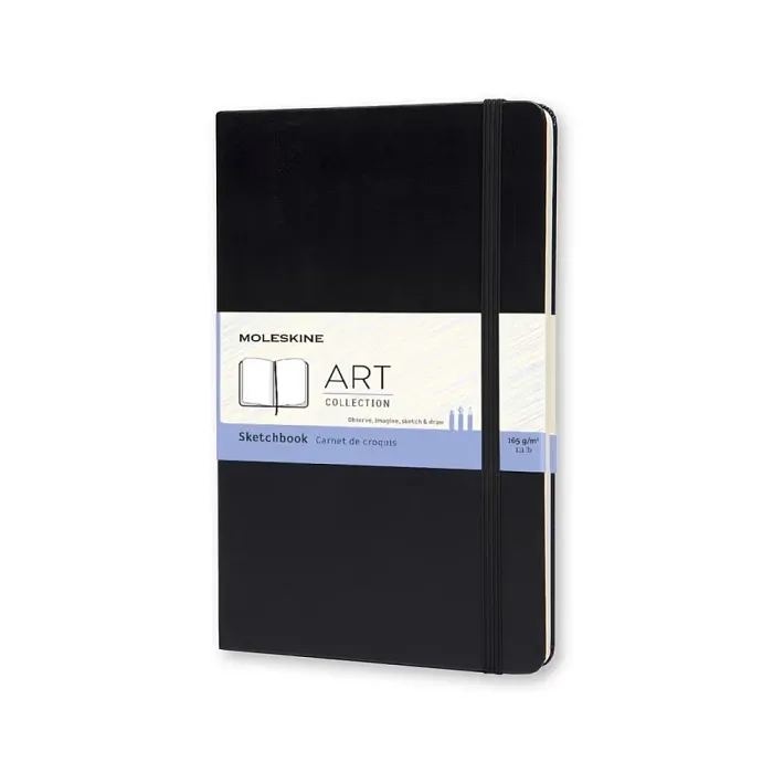 Sketchbook Grande Negro Hoja Blanca Pasta Dura