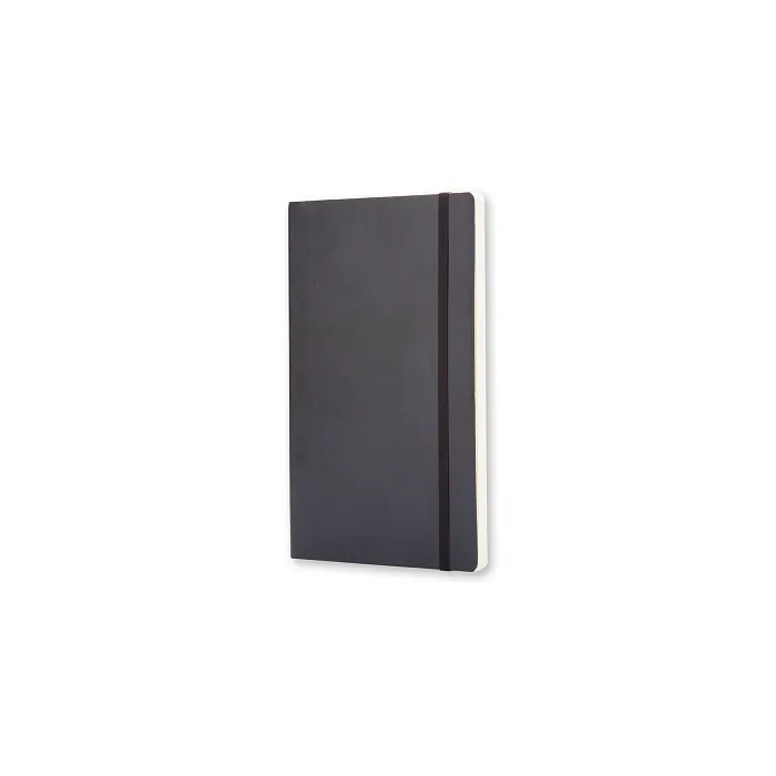 Libreta Clásica De Bolsillo Negra Hoja Blanca Pasta Suave